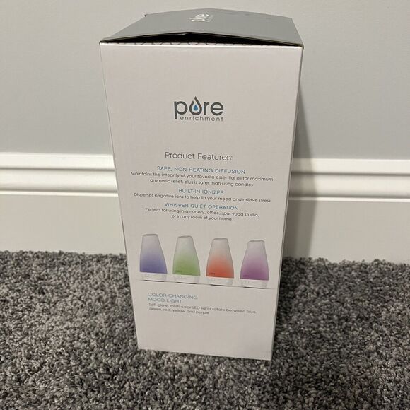 Pure Enrichment PureSpa Essential Oil Diffuser Color Changing Mood Light NEW - Picture 6 of 7